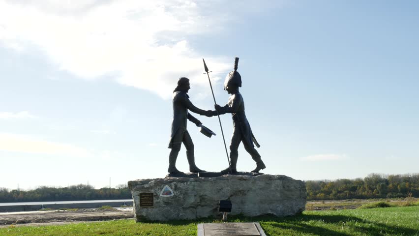 Statue of Meriwether Lewis and William Clark Falls of the Ohio 
