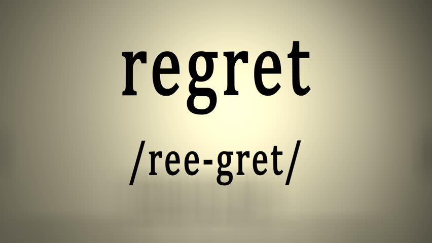 Definition: Regret  Royalty-Free Stock Footage #32543764