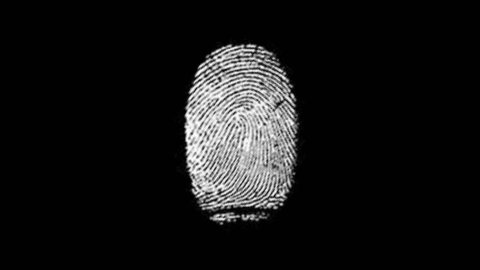Various Fingerprints Running on black background