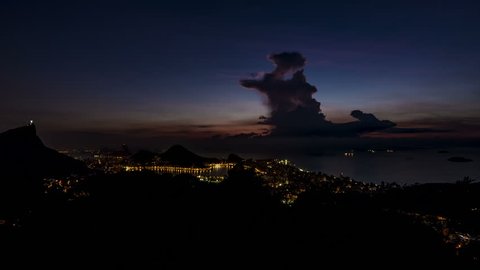 Night to Day Timelapse from Vista Chinesa, Rio de Janeiro, Brazil