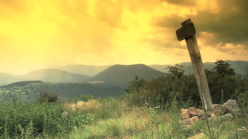 Clouds over the Blue Ridge Mountains