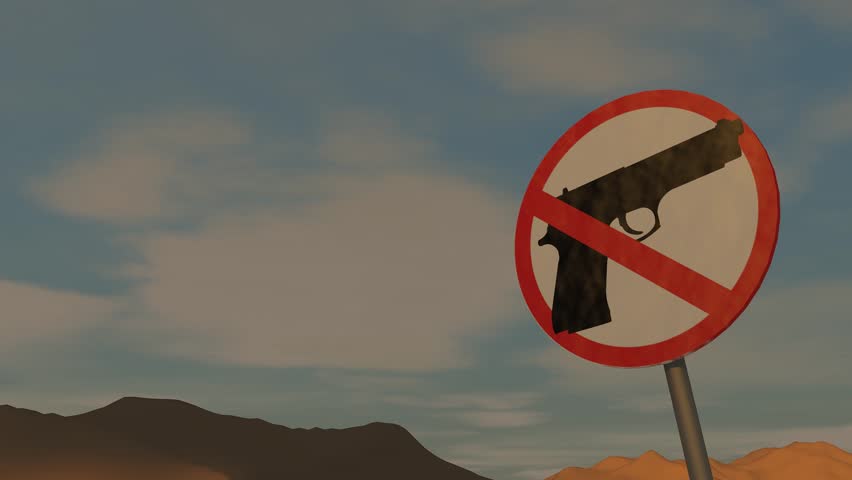 Gun control concept animation.