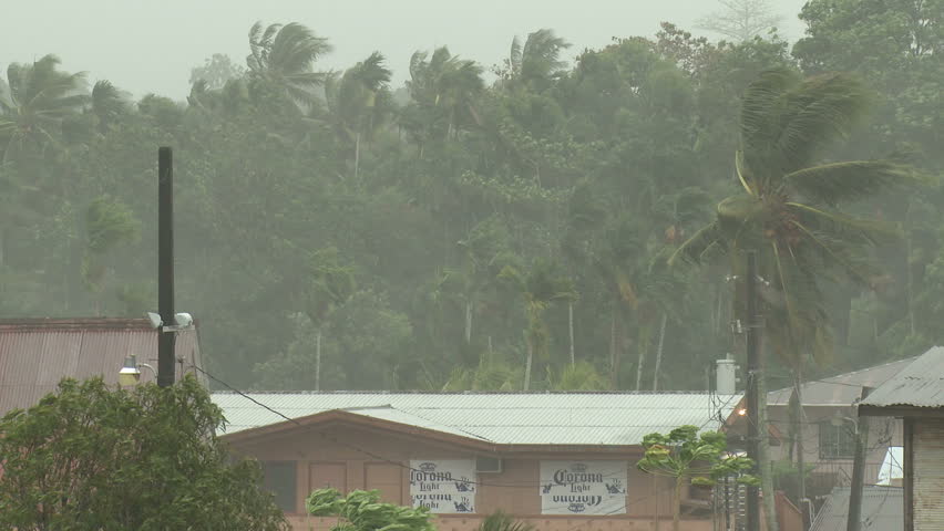 Tropical Storm Lashes Pacific Island - Shot in full HD 1920x1080 30p on Sony EX1