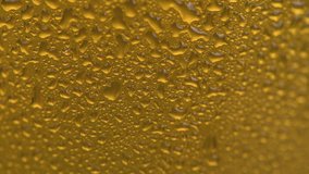 Energy Drink in a glass (macro shot with bubbles) in 4K UHD footage