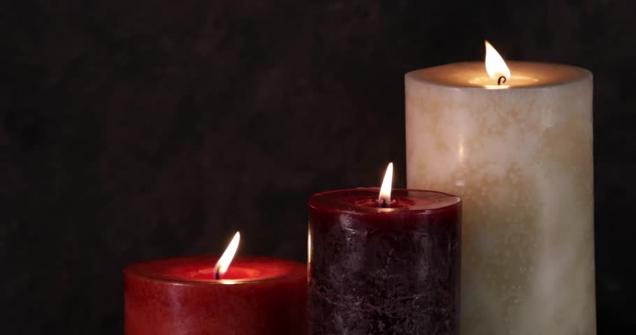 Holiday Lit Candles