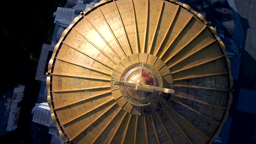 Top View Of Cathedral Church 4K