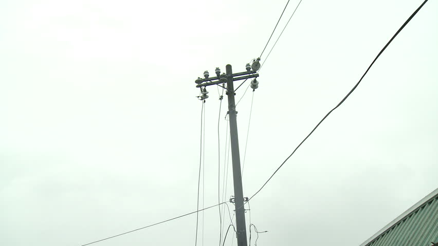 Hurricane Damage To Utility Poles Wires  - Shot in full HD 1920x1080 30p on Sony EX1 XDCAM.  | Shutterstock HD Video #3264865