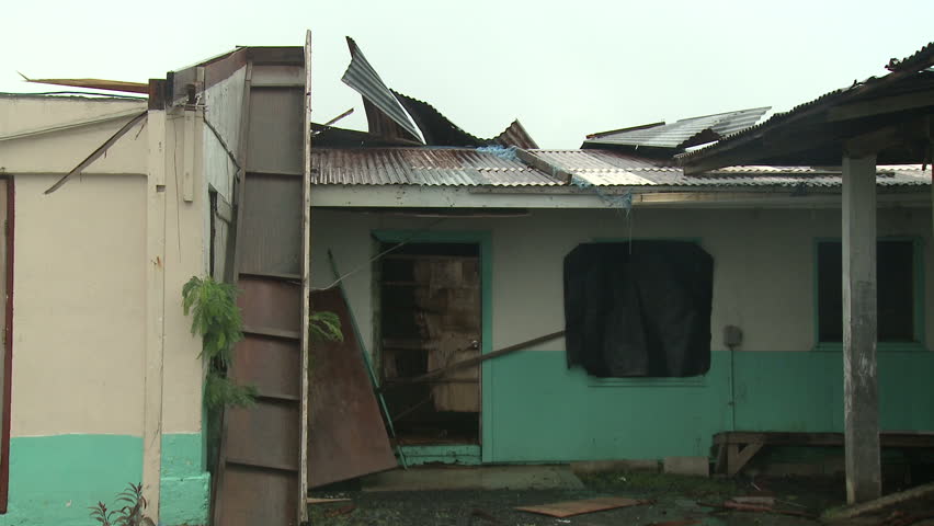 Hurricane Damage To Building - Shot in full HD 1920x1080 30p on Sony EX1 XDCAM.
