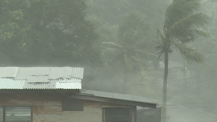Tropical Storm Lashes Pacific Island - Shot in full HD 1920x1080 30p on Sony EX1