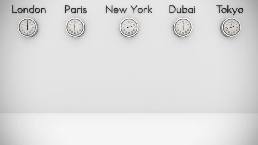 World Clocks Background with space for text