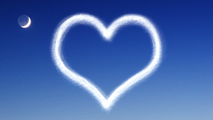 Heart From Cloud On Night Stock Footage Video 100 Royalty Free Shutterstock