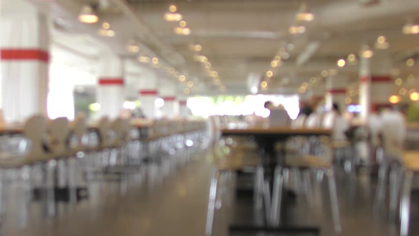 blurred background of restaurant, food court or coffee shop with people