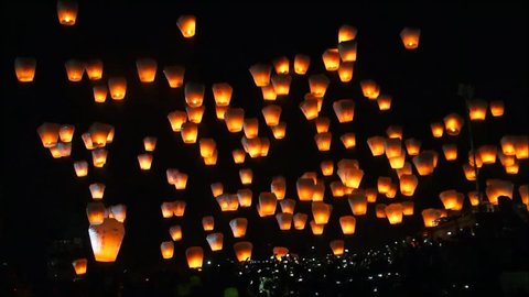 Taiwan Sky Lantern Festival 2015