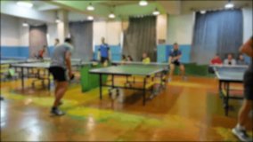 table tennis blurred sport slow motion video. beautiful game table tennis