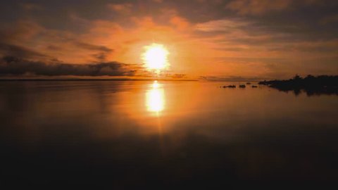 Timelapse of a sunrise over the Amazon