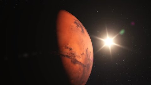 3D Mars dawn