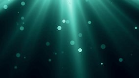 underwater lights and bubbles animation background - new quality nature scenic view cool joyful video footage