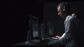 Financial traders working analyzing statistics and driving trade on exchange. - Powered by Shutterstock - Get 15% off with code: PIKWIZARD15