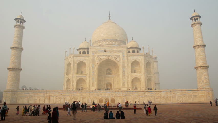 Taj Mahal - famous mausoleum in Agra India