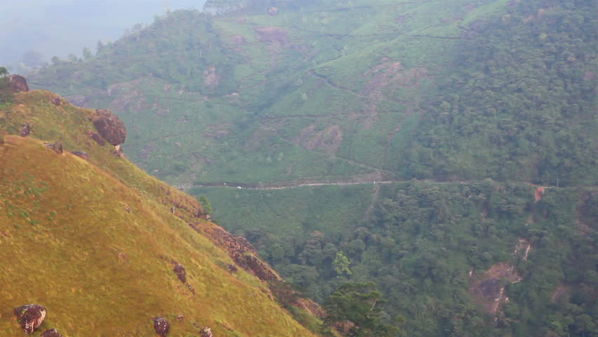 mountain landscape with road in Munnar Kerala India