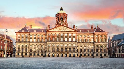 World window Funds Inside Royal Palace On Dam Square Amsterdam Stock Footage Video (100%  Royalty-free) 32709916 | Shutterstock