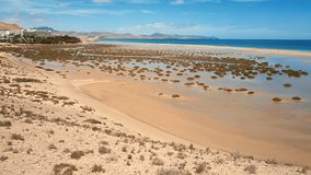 Aerial view of Costa Calma beaches, Fuerteventura, Canary Island