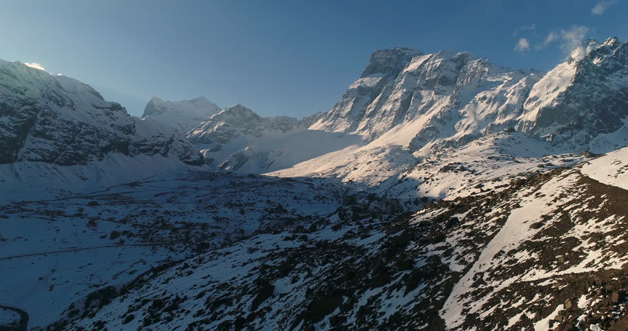 Snowy Mountain Landscape Rough Rock Stock Footage Video 100 Royalty Free Shutterstock