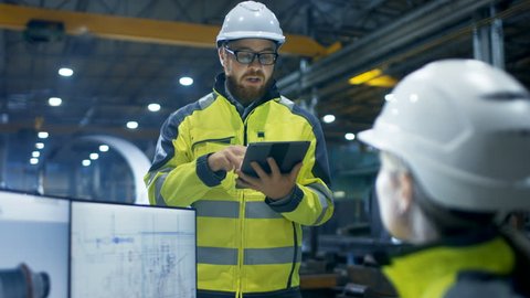 Inside Heavy Industry Factory Female Industrial Stock Photo (Edit Now ...