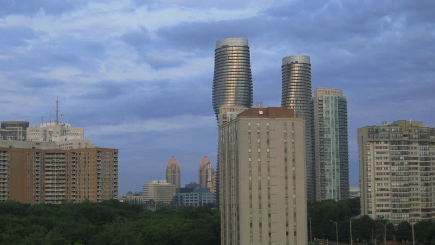 Morning in Mississauga 1. Time-lapse of downtown Mississauga, Canada with the