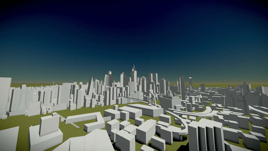 3D city view