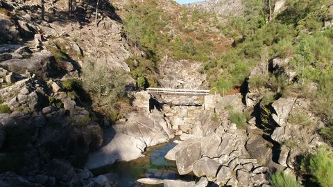 Bridge in River Rocks