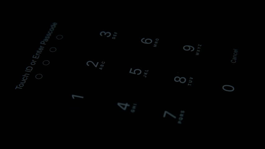 the person enters the password on the device,close-up