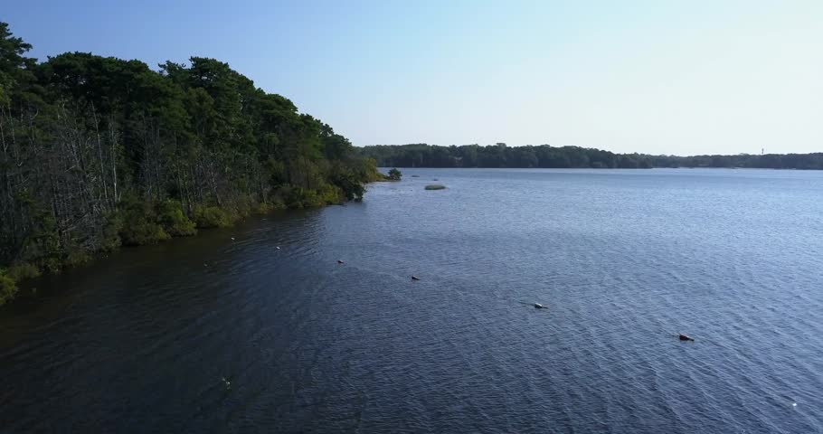 Aerial view of Wiley Park in Eastham, Massachusetts