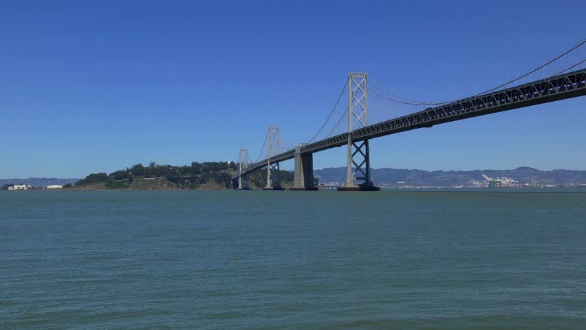 The Bay Bridge in San Francisco, California, USA, circa May 2017