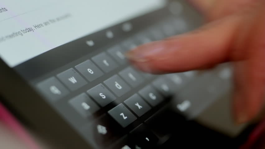 Virtual Keyboard on Tablet Computer