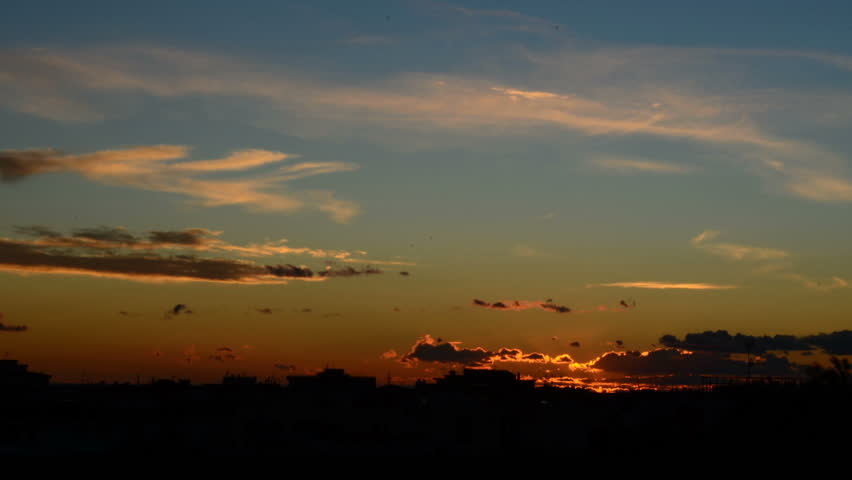 Burn Cloud Sunset 01 Abstract Stock Footage Video (100% Royalty-free ...