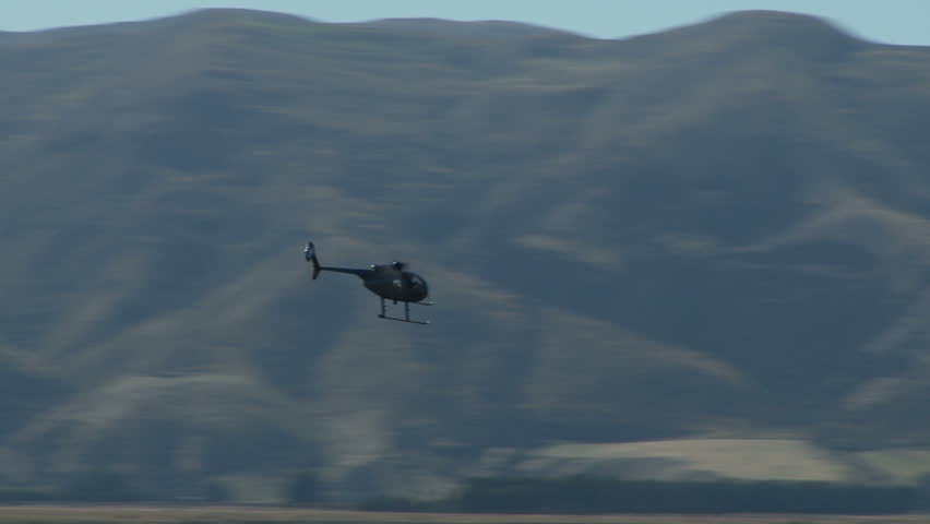 A group of helicpters in a fast aerial pursuit March 22, 2008 in Wanaka New