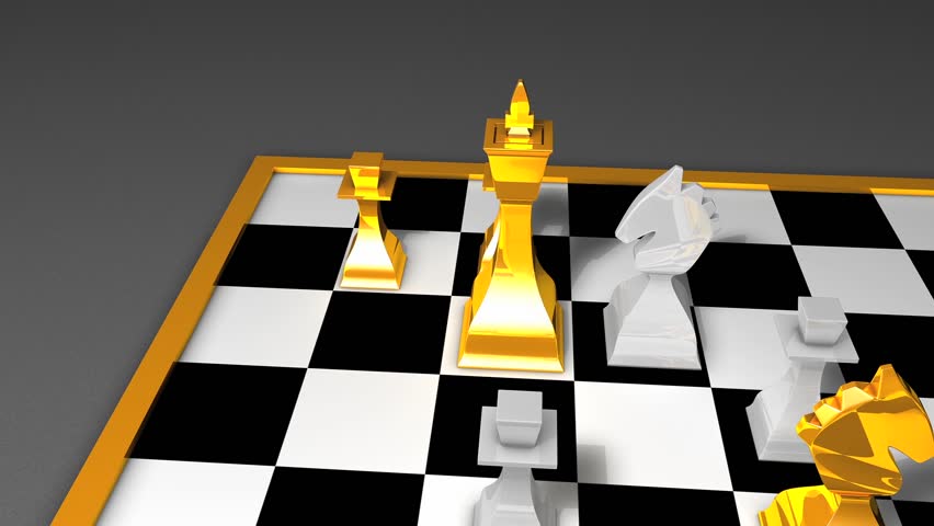 Robot chess player animation.