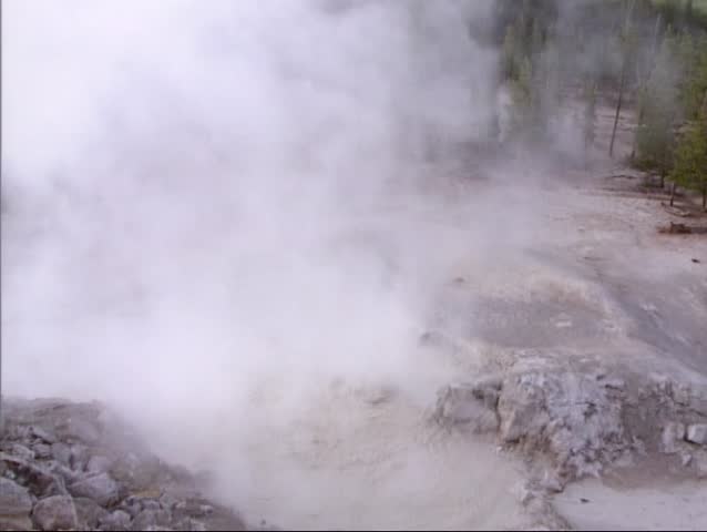 Sulphur Caldron mud pool. The Sulphur Caldron in Yellowstone National Park is one of the park’s most acid hot springs