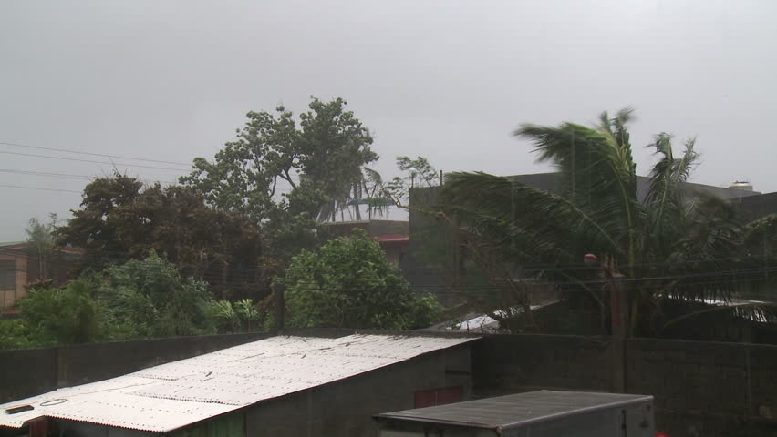 Hurricane Winds Blow Over Town - Full HD 1920x1080 30p shot on Sony EX1.