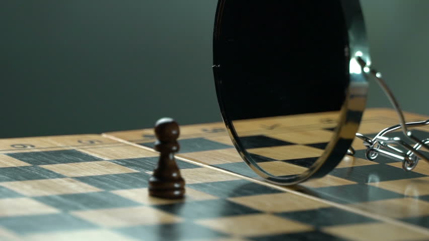 Balck pawn black king on the chess board