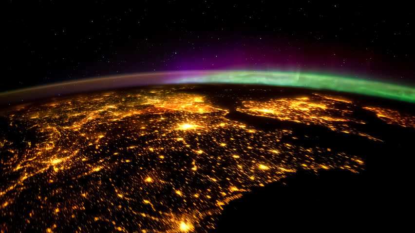 Planet Earth Night View With Stock Footage Video 100 Royalty Free Shutterstock