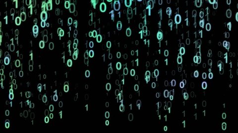 Abstract Green Blue Binary Code Animation Stock Footage Video (100% ...