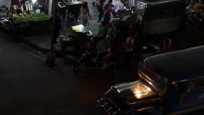 Manila, the Philippines-October 24, 2017: Traffic in Manila