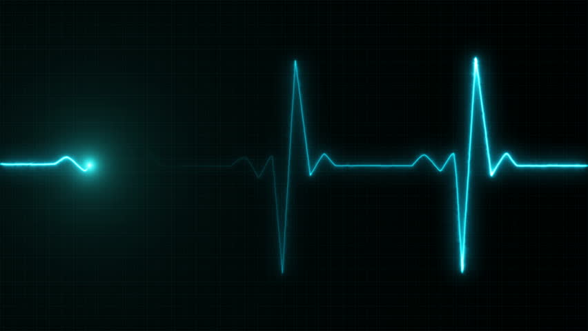 Cardiogram cardiograph oscilloscope screen blue Royalty-Free Stock Footage #33035740