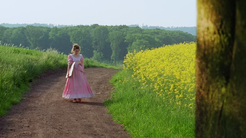 Girl on Field of Rape Seed