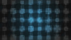 Dark blue glossy squares abstract geometric motion design. Seamless looping. Video animation Ultra HD 4K 3840x2160