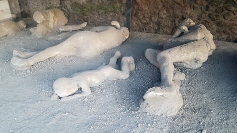 Pompeii Body Cast ITALY NOVEMBER 2017