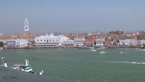 View on Saint Mark's square in Venice from Isola San Giorgio