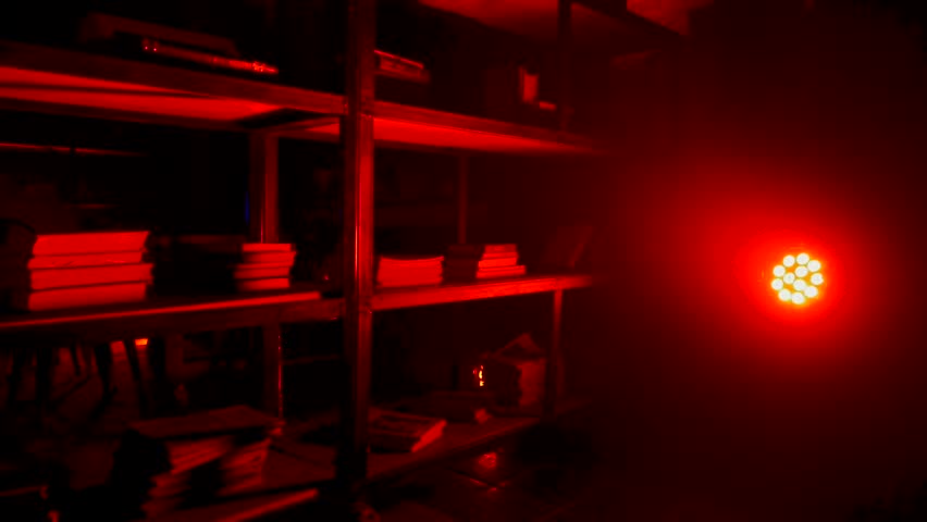red light bulb room